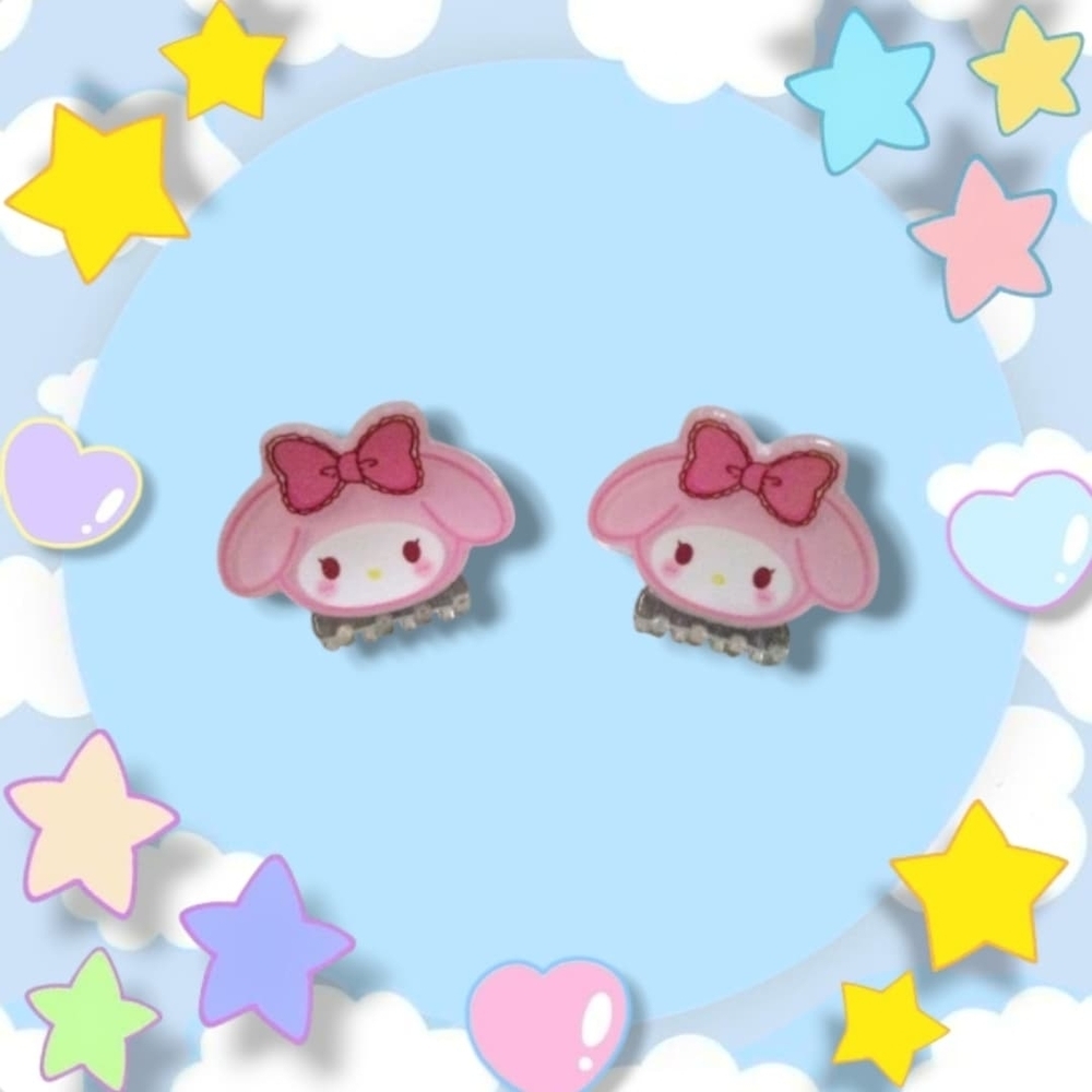 Cute Pink My Melody Hair Clips